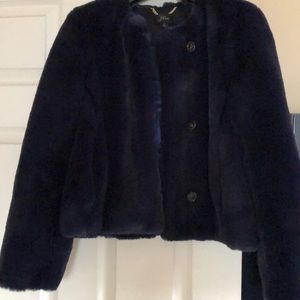 Faux fur short jacket